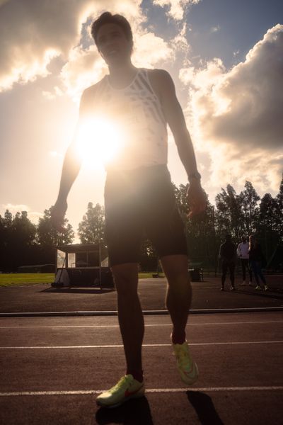 Christian Iguacel (AC Lyra) am 28.05.2022 waehrend der World Athletics Continental Tour IFAM Oordegem in Oordegem